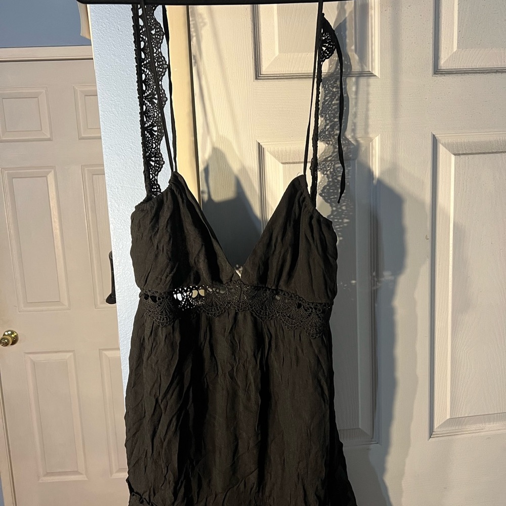 Sunshine Smiles Mini Dress - Black